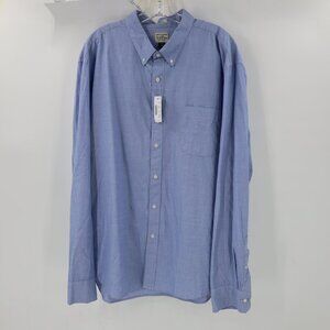 NWT J Crew shirt Men's 2XL blue Basic Work Office Slim Fit Button Down preppy
